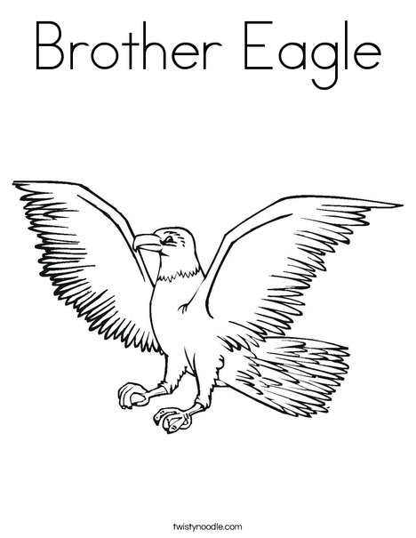 Brother Eagle Coloring Page 468x605 Brother Eagle Coloring Page