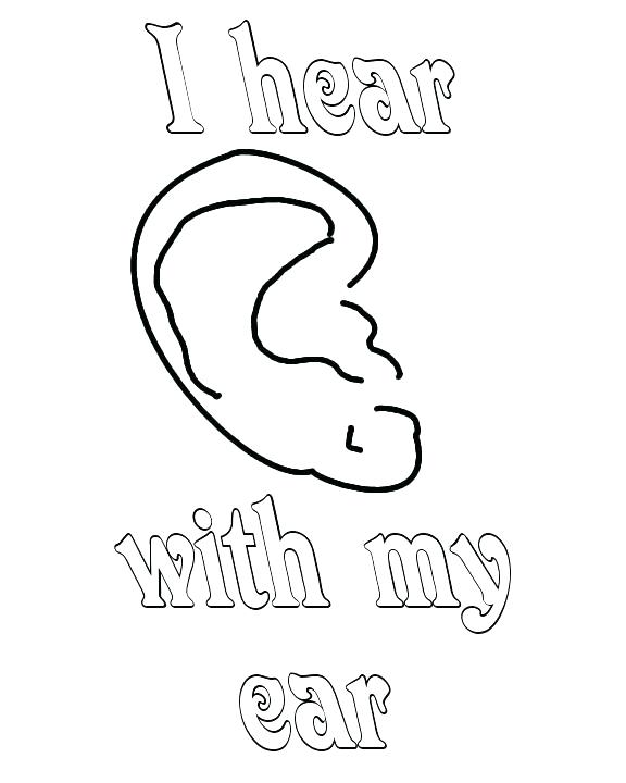 576x720 Ears Coloring Page Ear Of Corn Coloring Page This Is Ear Coloring