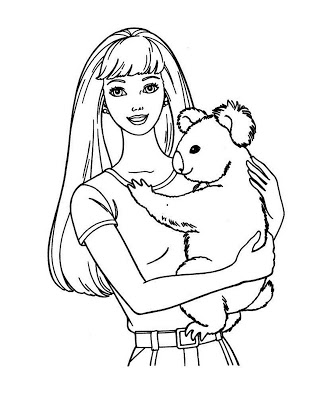 309x400 Barbie Coloring Pages 2008