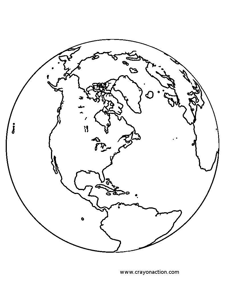 Earth Globe Coloring Page Crayon Action Coloring Pages 790x1025 Earth Globe Coloring Page Crayon Action Coloring Pages