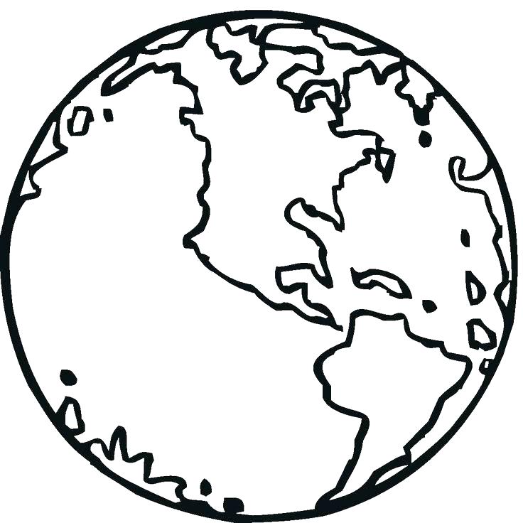Coloring Page Earth 736x736 Coloring Page Earth
