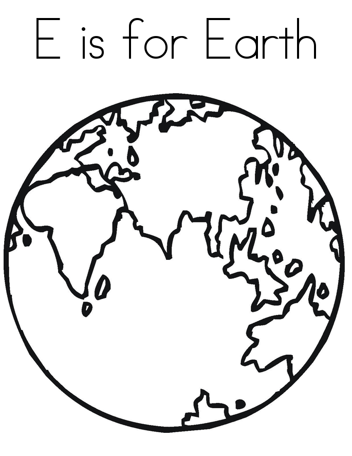 E Is For Earth Coloring Pages For Kids To Print Out 685x886 E Is For Earth Coloring Pages For Kids To Print Out