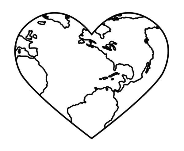 Bring Love And Peace On Earth Day Coloring Page 600x493 Bring Love And Peace On Earth Day Coloring Page