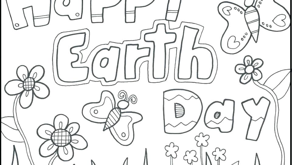 Earth Day Coloring Sheet 960x544 Earth Day Coloring Sheet