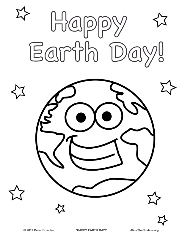 612x792 Earth Day Printables For Kids 13 Coloring Pages Earth Day Happy