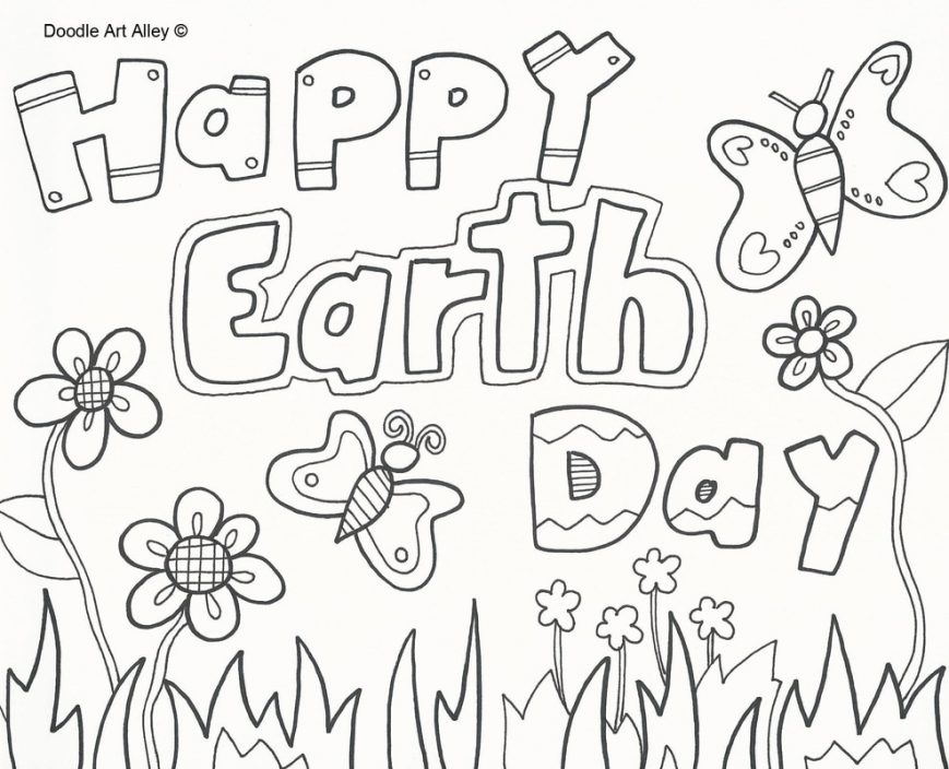 869x704 Earth Daying Pages Image Ideas Pdf Free Printable Day Coloring