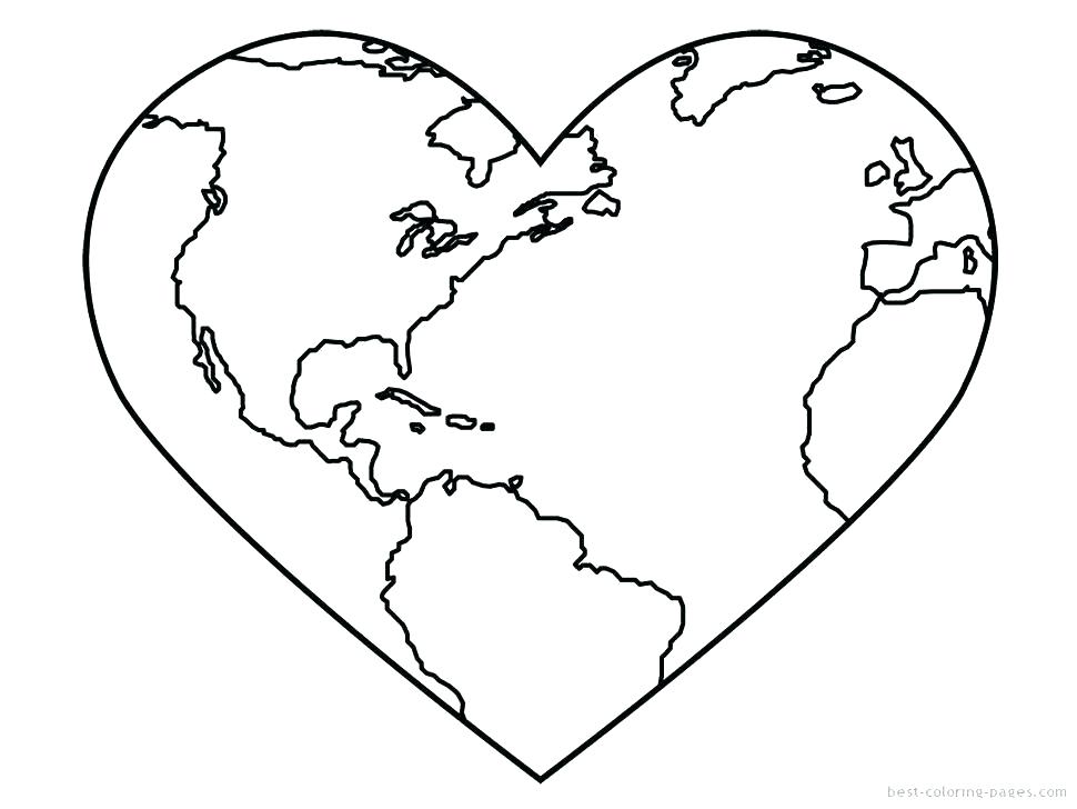 970x728 World Globe Coloring Page Coloring Page Of Earth Earth Day