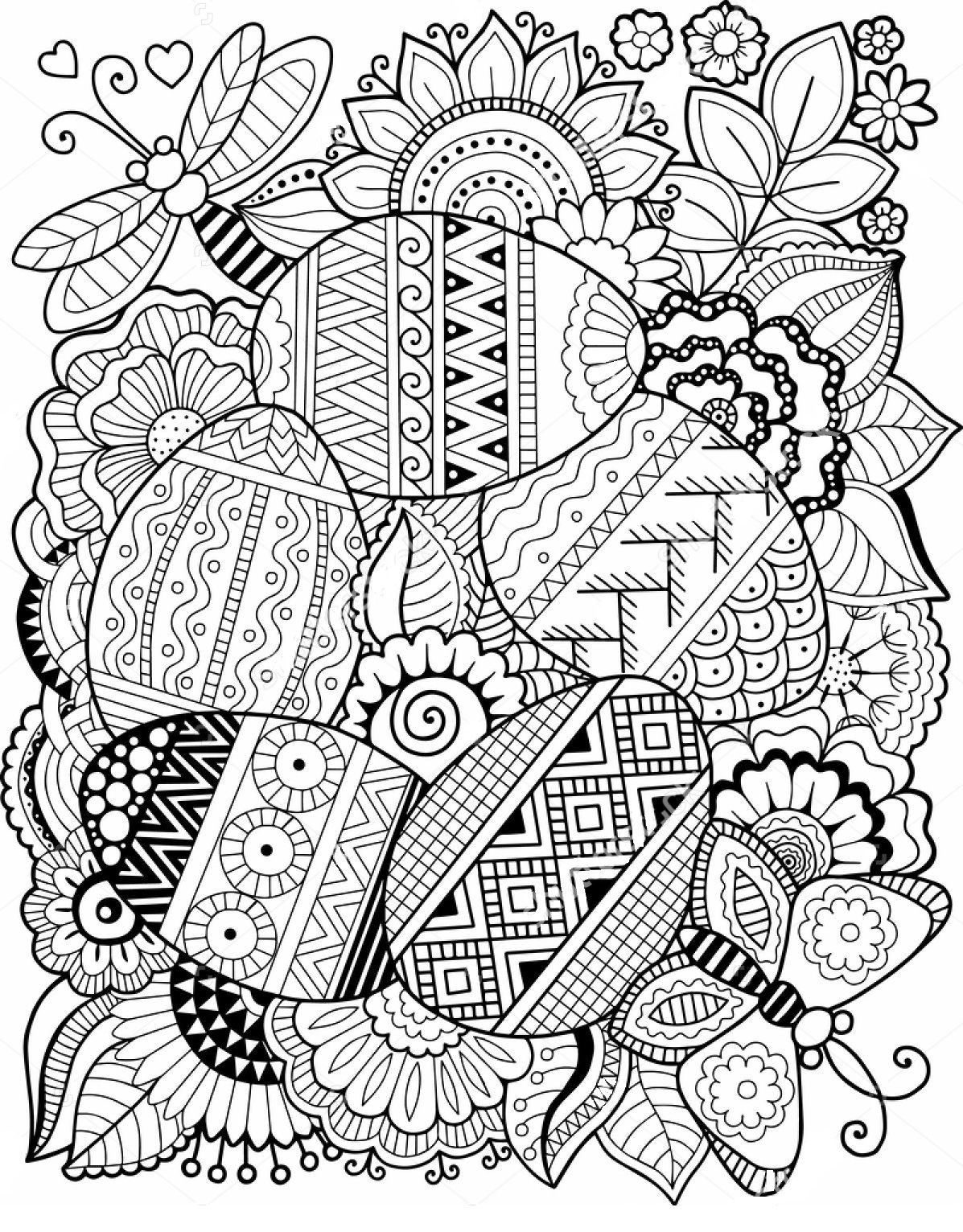 Easter Egg Zentangle Coloring Page Zentangle Coloring Pages 1197x1532 Easter Egg Zentangle Coloring Page Zentangle Coloring Pages