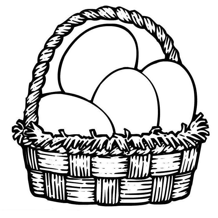 700x700 Best Empty Easter Basket Coloring Page Free 3968 Printable
