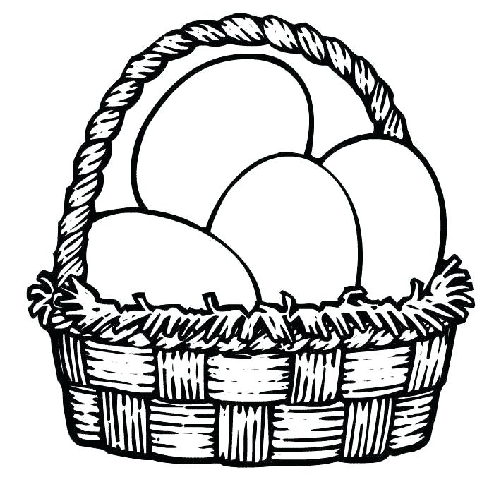 Coloring Pages Easter Basket Professional 700x700 Coloring Pages Easter Basket Professional