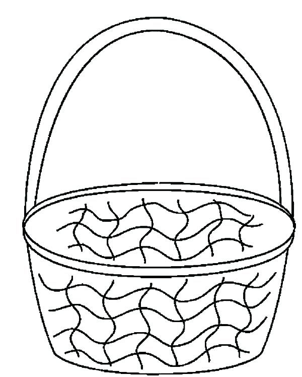 Basket Coloring Pages 12 For Basket Coloring Page 600x748 Basket Coloring Pages 12 For Basket Coloring Page