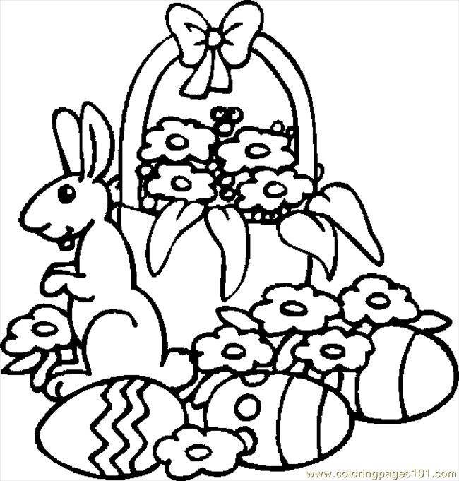 Free Printable Easter Basket Coloring Pages Color Bros 650x681 Free Printable Easter Basket Coloring Pages Color Bros