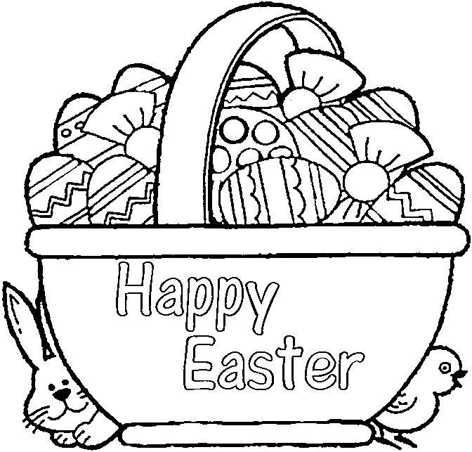 Easter Basket Coloring Pages Easter Basket Coloring Page Free 672x643 Easter Basket Coloring Pages Easter Basket Coloring Page Free