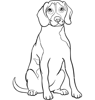 Beagle Coloring Pages Dog And Puppy 380x400 Beagle Coloring Pages Dog And Puppy