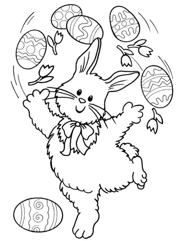 Easter Bunny Coloring Pages Amp Coloring Book 630x833 Easter Bunny Coloring Pages Amp Coloring Book