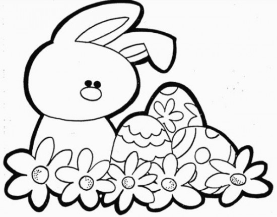 Easter Bunny Coloring Pages To Print Coloring Pages Of Easter 550x430 Easter Bunny Coloring Pages To Print Coloring Pages Of Easter