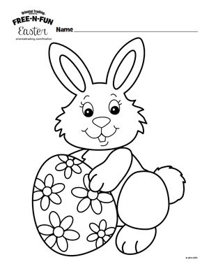 Coloring Pages Easter Rabbit New 300x388 Coloring Pages Easter Rabbit New