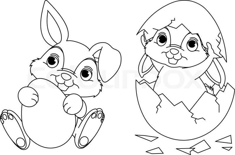 Easter Bunny And Eggs Coloring Pages For Kids, Childrens Free 800x529 Easter Bunny And Eggs Coloring Pages For Kids, Childrens Free