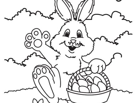 Easter Bunny Coloring Pages Printable