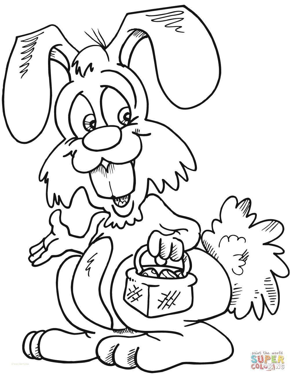 Easter Bunny Coloring Pages Printable at GetColorings.com | Free ...