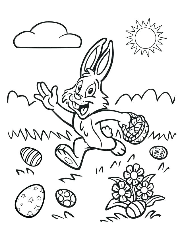 640x828 Easter Bunnies Colouring Pictures Detail Bunny Coloring Page