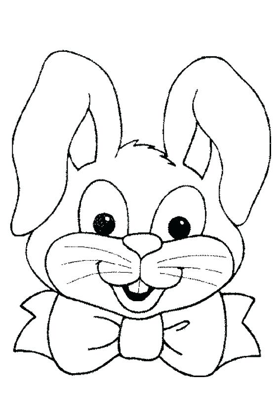 567x850 Easter Bunny Coloring Pages Excellent Bunny Face Coloring Pages 3