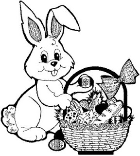 288x320 Beautiful Easter Eggs And Easter Bunny Coloring Pages For Children