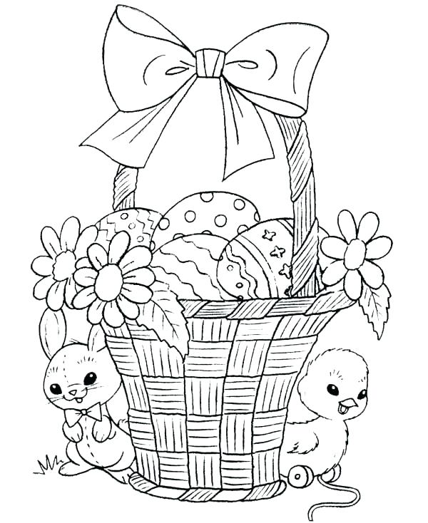 600x734 Easter Flower Coloring Pages Professional