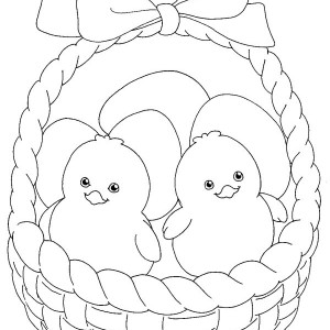 300x300 Decorated Eggs For Easter Inside Easter Basket Coloring Page