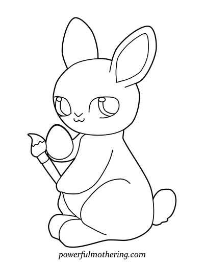 Free Printable Easter Egg And Bunny Coloring Pages 400x518 Free Printable Easter Egg And Bunny Coloring Pages