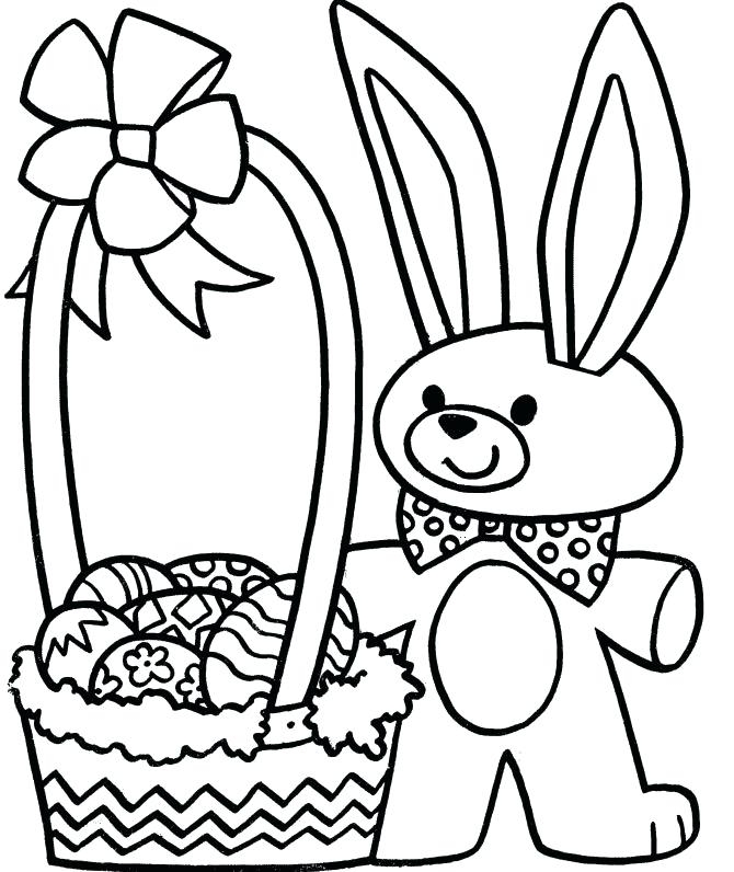Easter Bunny Basket Coloring Page Easter Basket Coloring Pages 670x796 Easter Bunny Basket Coloring Page Easter Basket Coloring Pages