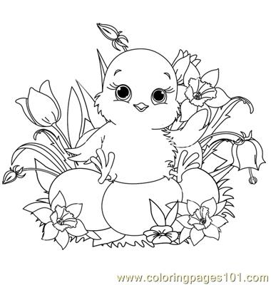 Easter Chick Coloring Pages