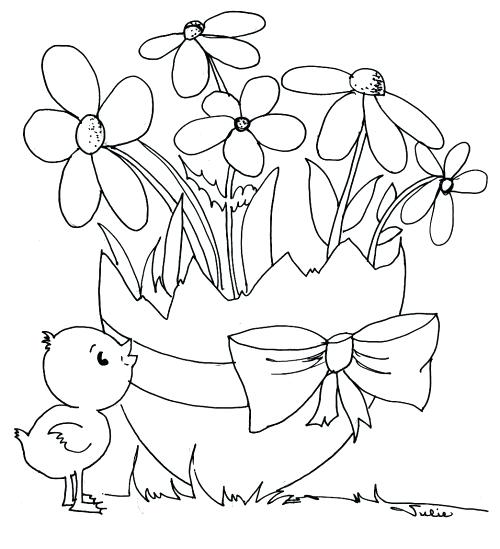 500x549 Coloring Pages For Easter Icontent