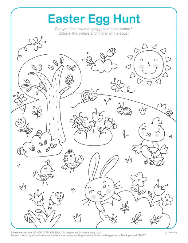 612x792 Easter Coloring Pages {Kids Activities} Hidden Pictures, Easter