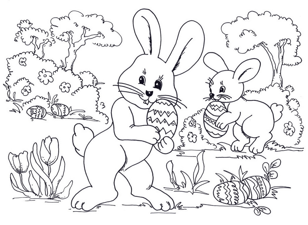 1048x767 Easter Coloring Activities Free Pictures 483148 Coloring Pages
