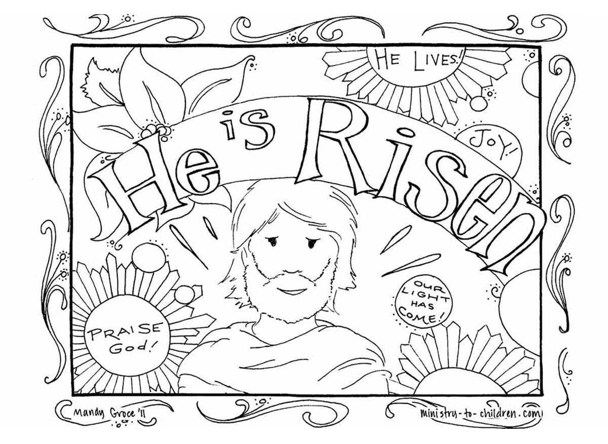 1200x877 Easter Coloring Sheets For Kids Religious Activities 5