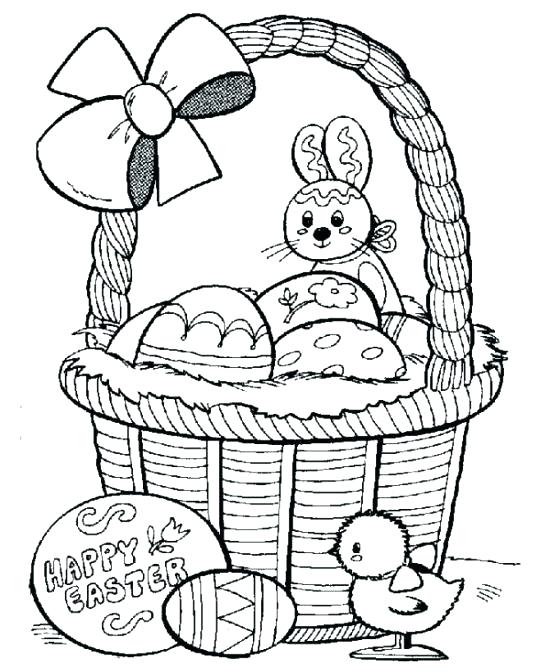550x672 Easy Easter Coloring Pages Basket Printable Coloring Pages Easter