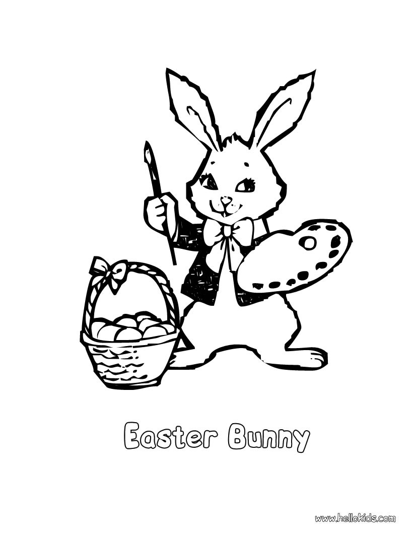 Easter Bunny Coloring Pages 820x1060 Easter Bunny Coloring Pages