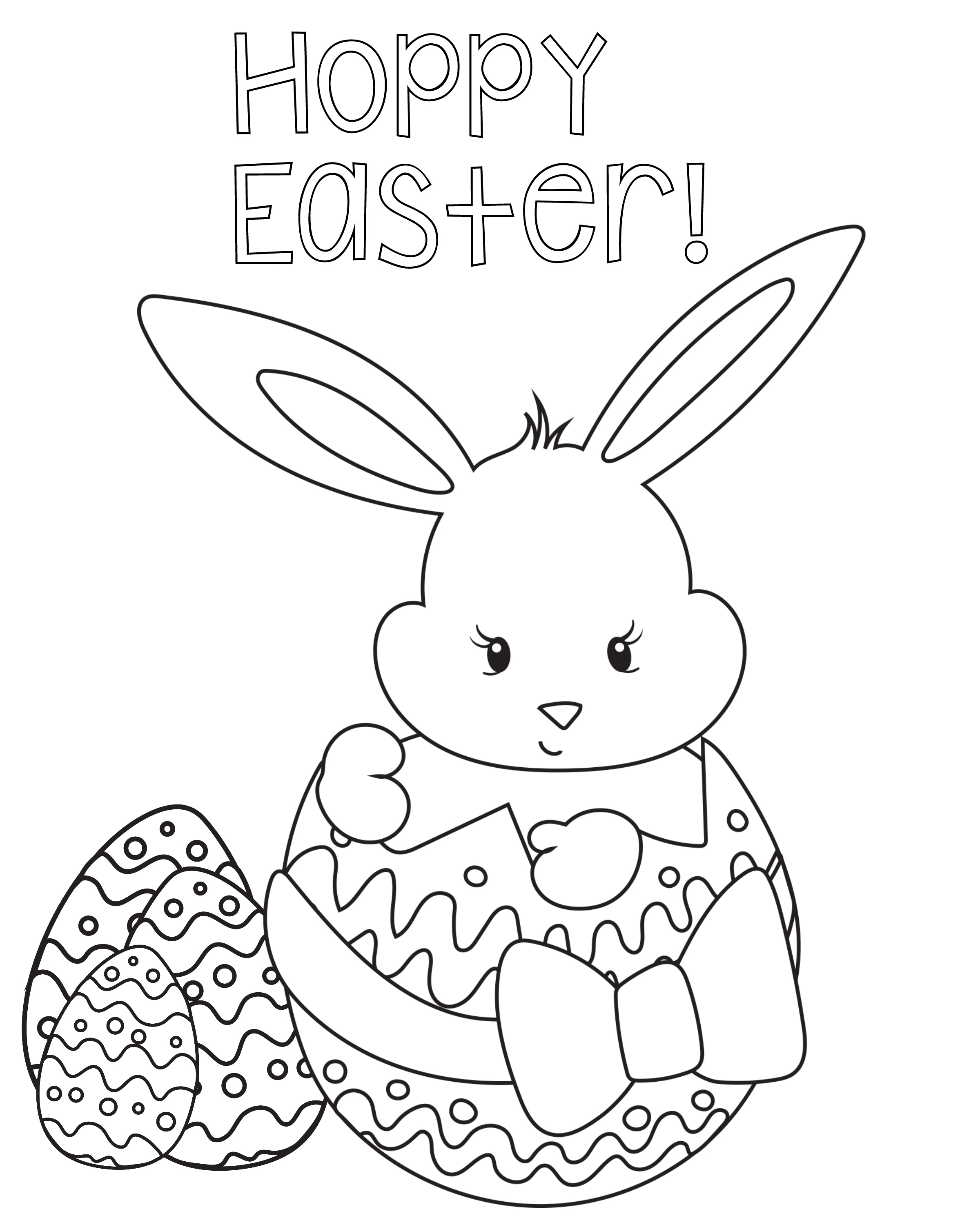 Easter Coloring Pages For Kids 2400x3000 Easter Coloring Pages For Kids