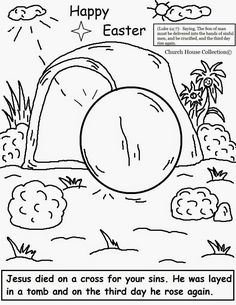 Easter Coloring Pages Church