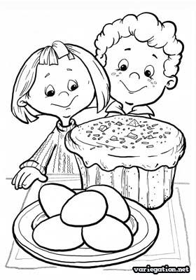 Easter Coloring Pages Children And Easter Cakes Coloring Pages 280x400 Easter Coloring Pages Children And Easter Cakes Coloring Pages