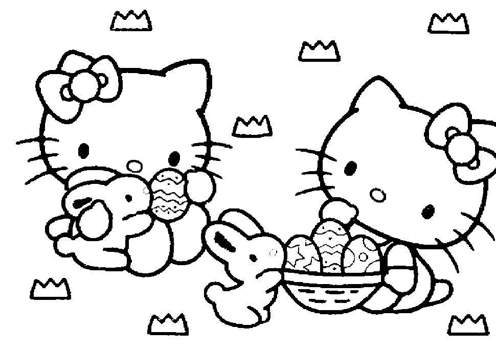 Hello Kitty Easter Coloring Pages Timykids 970x689 Hello Kitty Easter Coloring Pages Timykids
