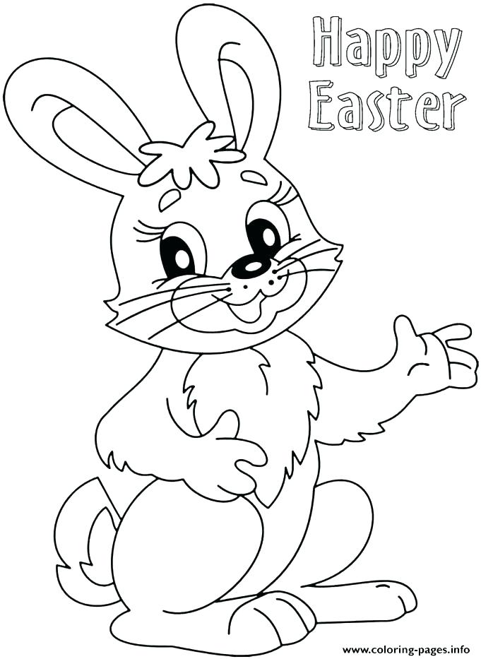 681x933 A Happy Easter Bunny Coloring Page Batch Coloring A Happy Easter