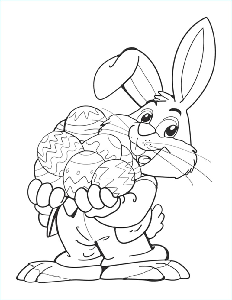 768x993 Little Boy As Easter Bunny Coloring Page