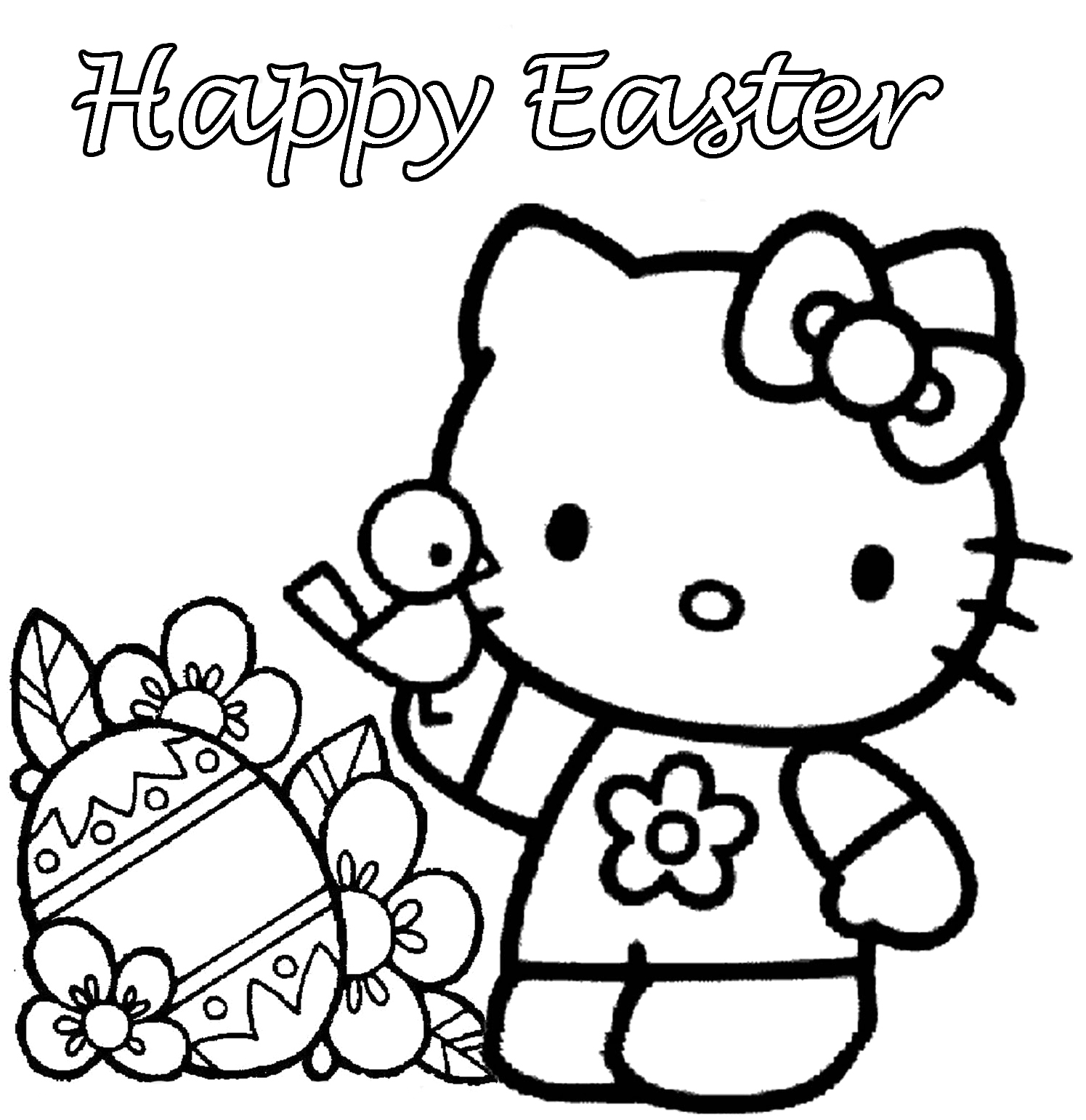 Happy Easter Coloring Pages Printable To Fancy Paint 1495x1541 Happy Easter Coloring Pages Printable To Fancy Paint