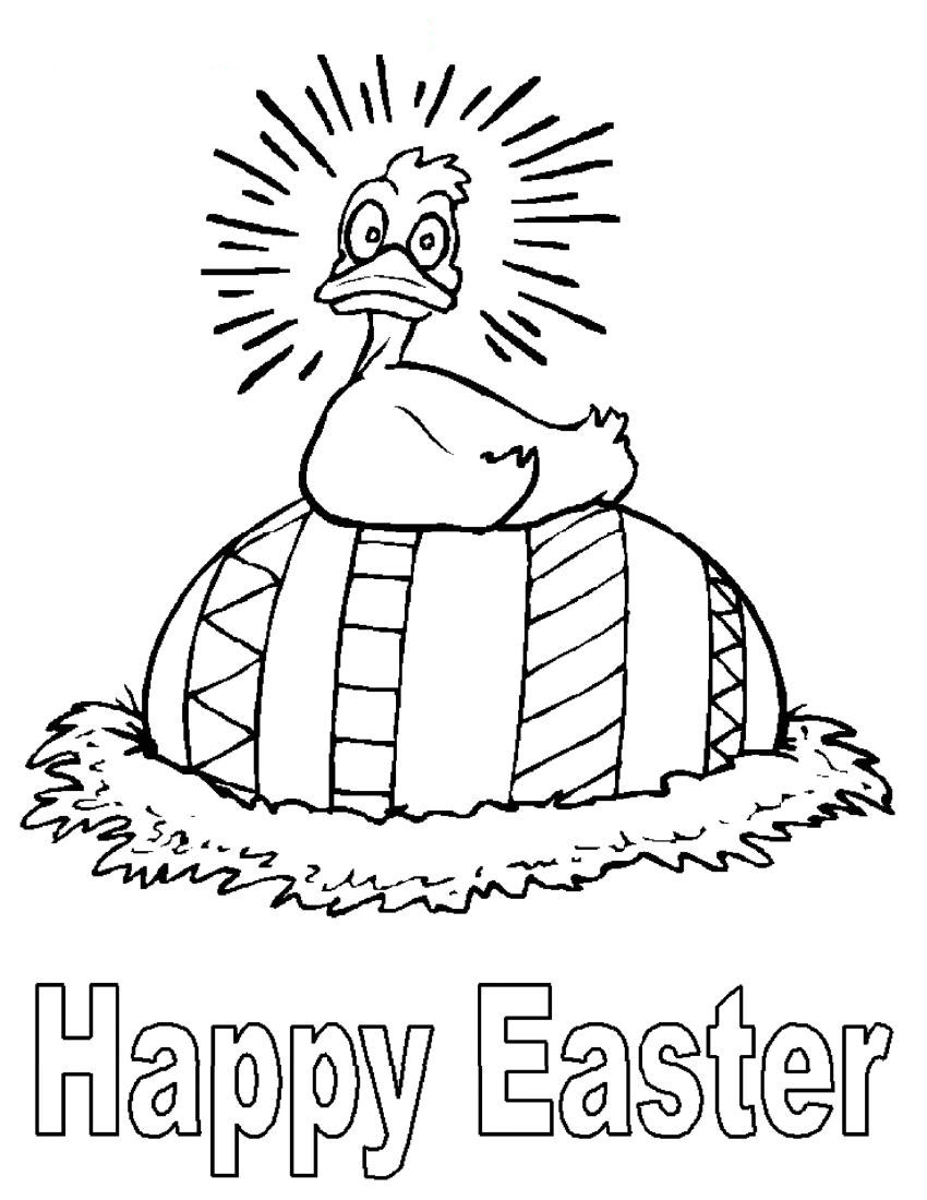 Easter Duck Coloring Pages at GetColorings.com | Free printable ...