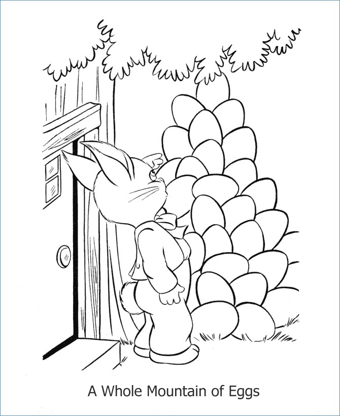 670x820 Little Duck Coloring Easter Egg Coloring Pages For Kindergarten