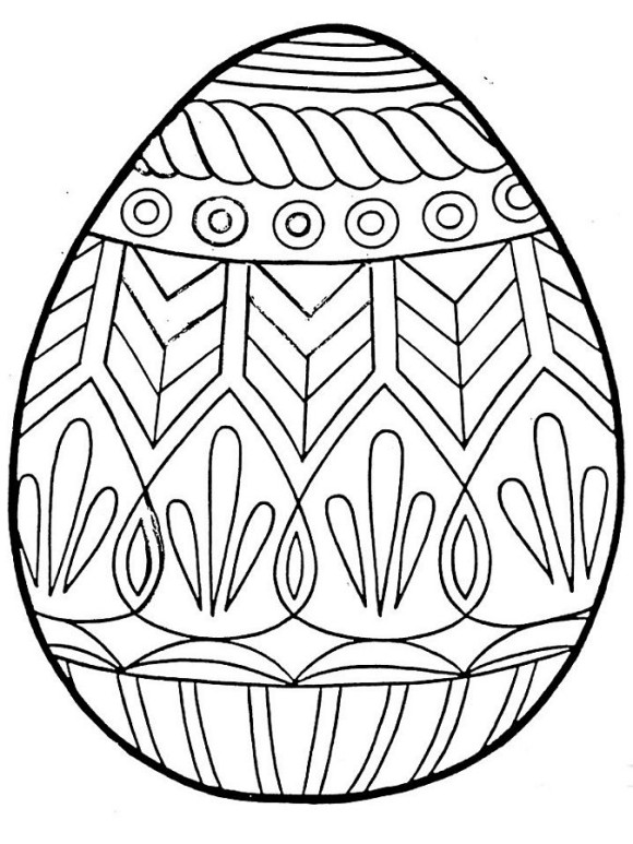 580x773 Easter Egg Coloring Pages Country Amp Victorian Times