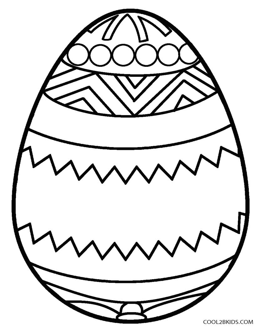 850x1068 Easter Egg Coloring Pages