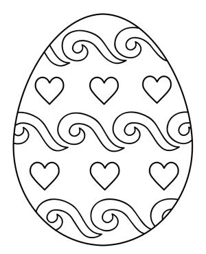 300x370 Best Easter Egg Coloring Page